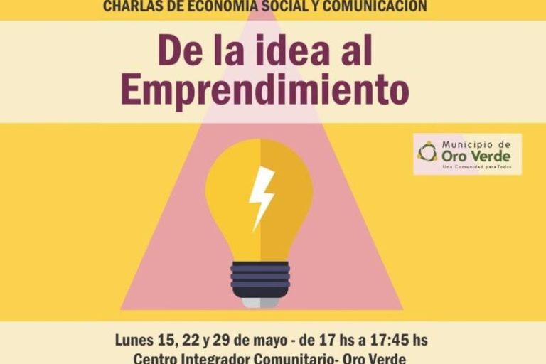 Ciclo de charlas sobre economía social y comunicación en Oro Verde