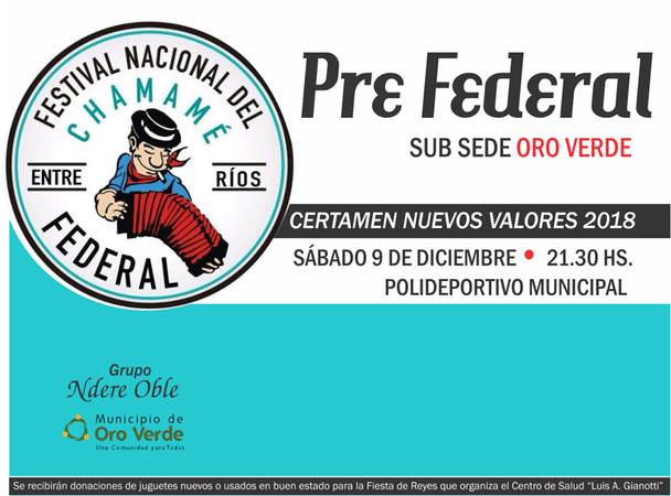 El sábado 9 se hace el Pre Federal si la lluvia lo permite