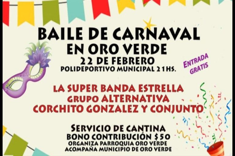 Gran Baile de Carnaval en Oro Verde