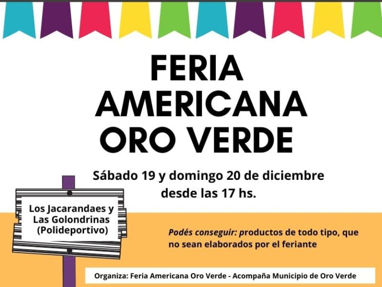 Ahora si! Feria Americana en Oro Verde
