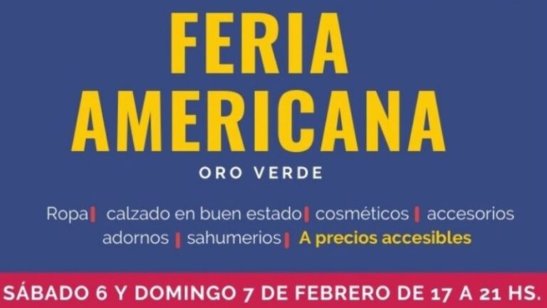 Feria americana de Oro Verde estará sábado y domingo