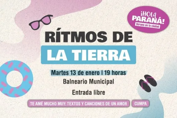 Concierto Ritmos de la Tierra en el Balneario Municipal