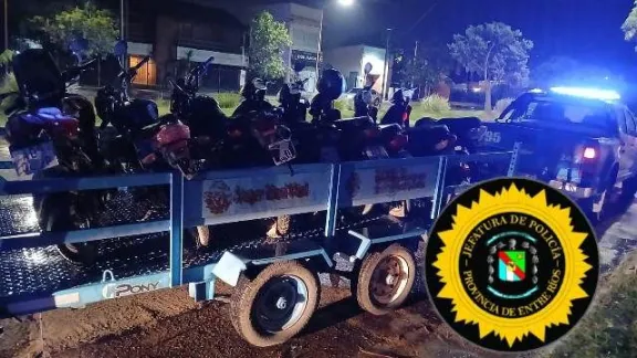 Incautan 17 motos por irregularidades en Concepción del Uruguay: Operativo de control