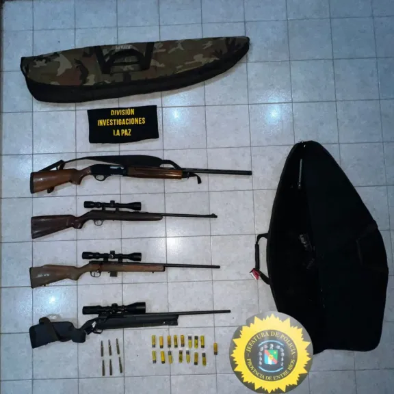 Allanamientos en La Paz: Secuestran cuatro armas en operativos por violencia de género