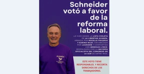 UCR Activa interpela a Darío Schneider por su voto alineado con La Libertad Avanza